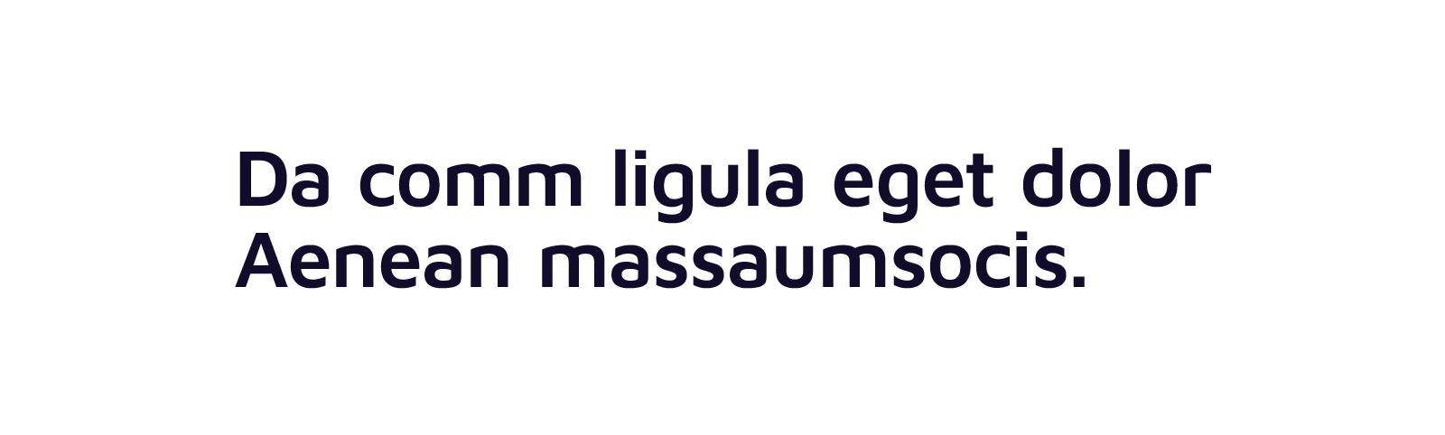 Font Characteristics B