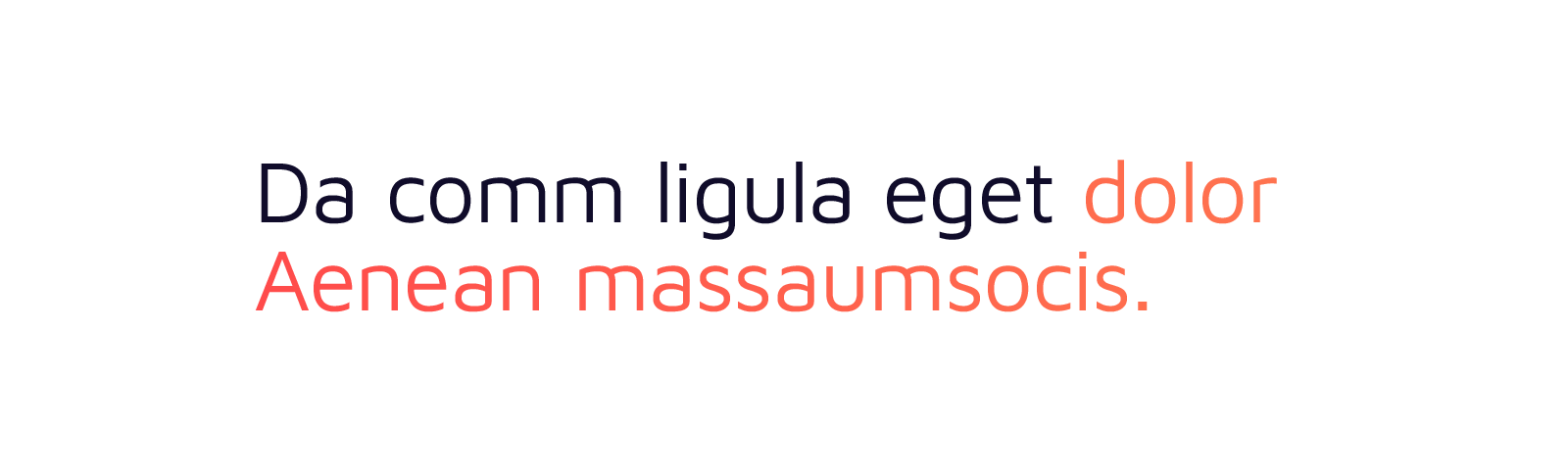 Font Characteristics A