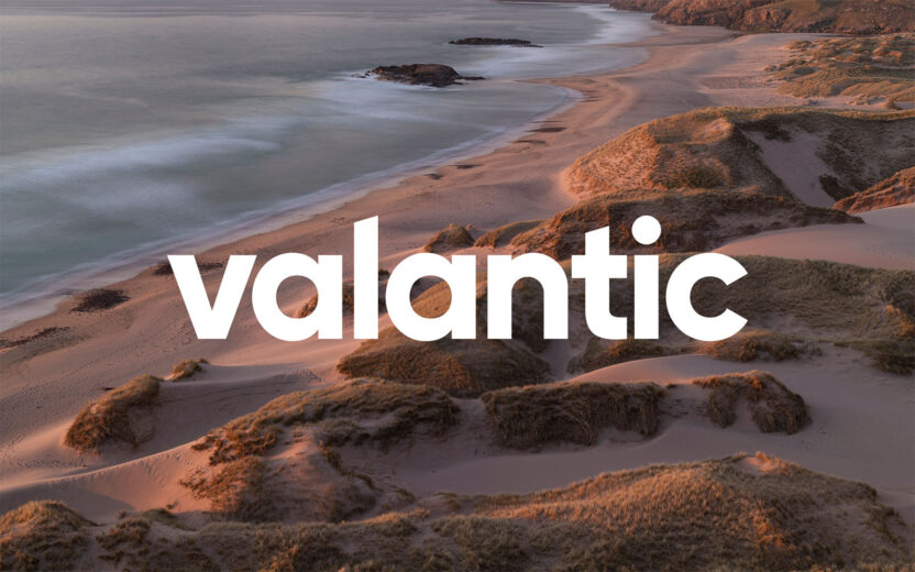 valantic Logo | White on dark photos