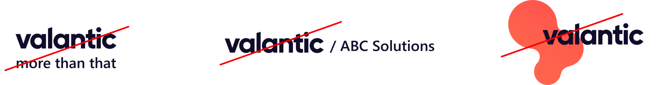 Logo | Protected zone: Don'ts